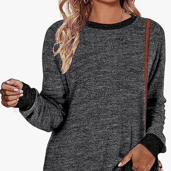 Must have Knit sweater Black/silver Lurex shimmery Liquid Whimsicoth M - Picture 3 of 12